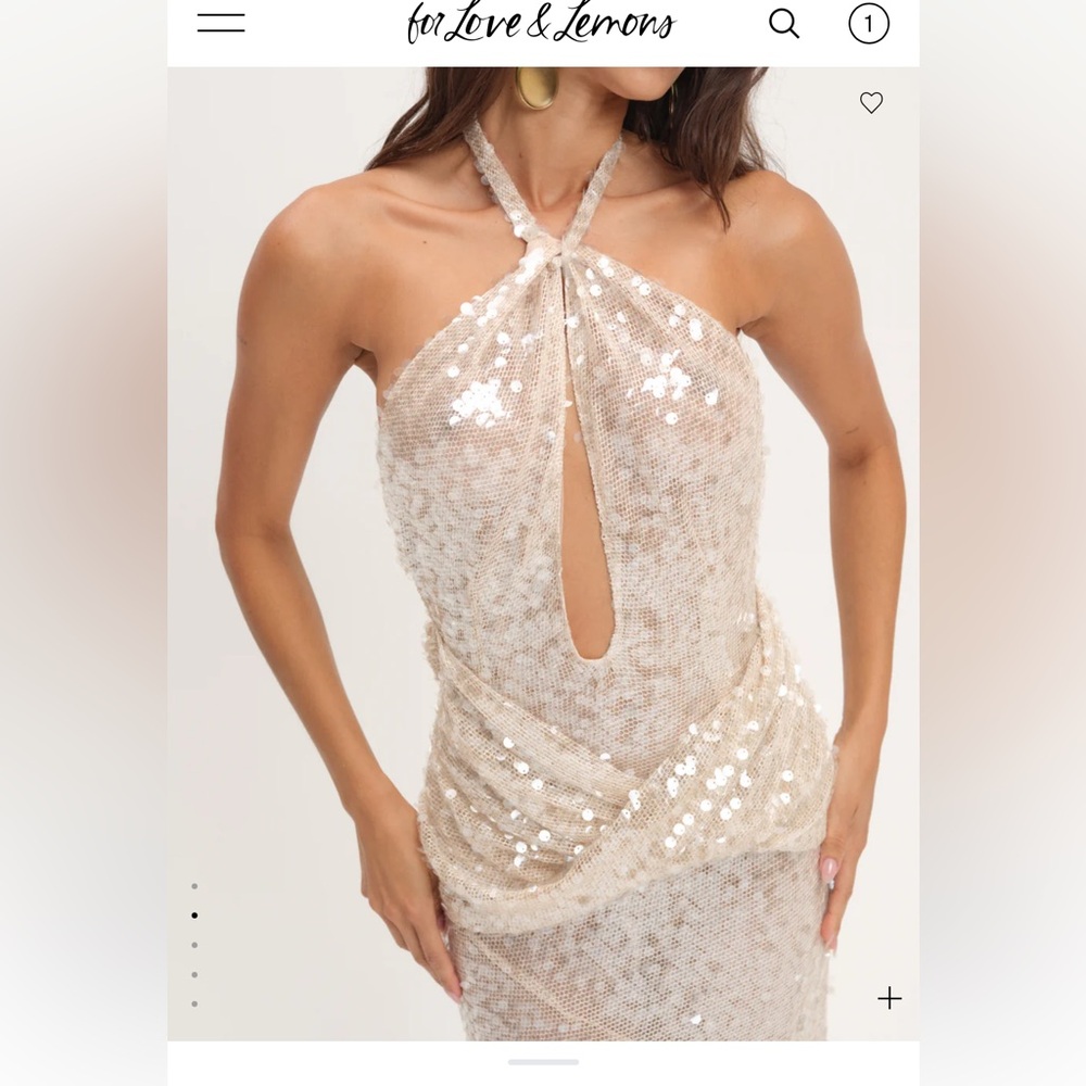 For Love And Lemons Sydney Sequin Maxi Dress